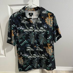 Mens Dark Floral Shirt